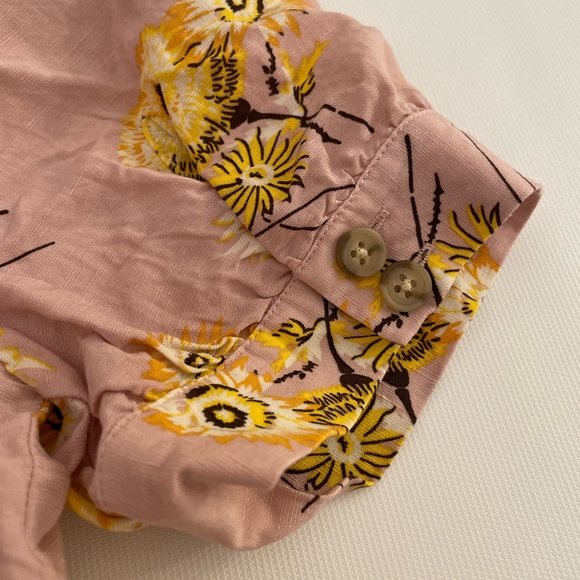 Madewell Plaza Button-Front Shirt Dutch Dandelions - Picture 3 of 11